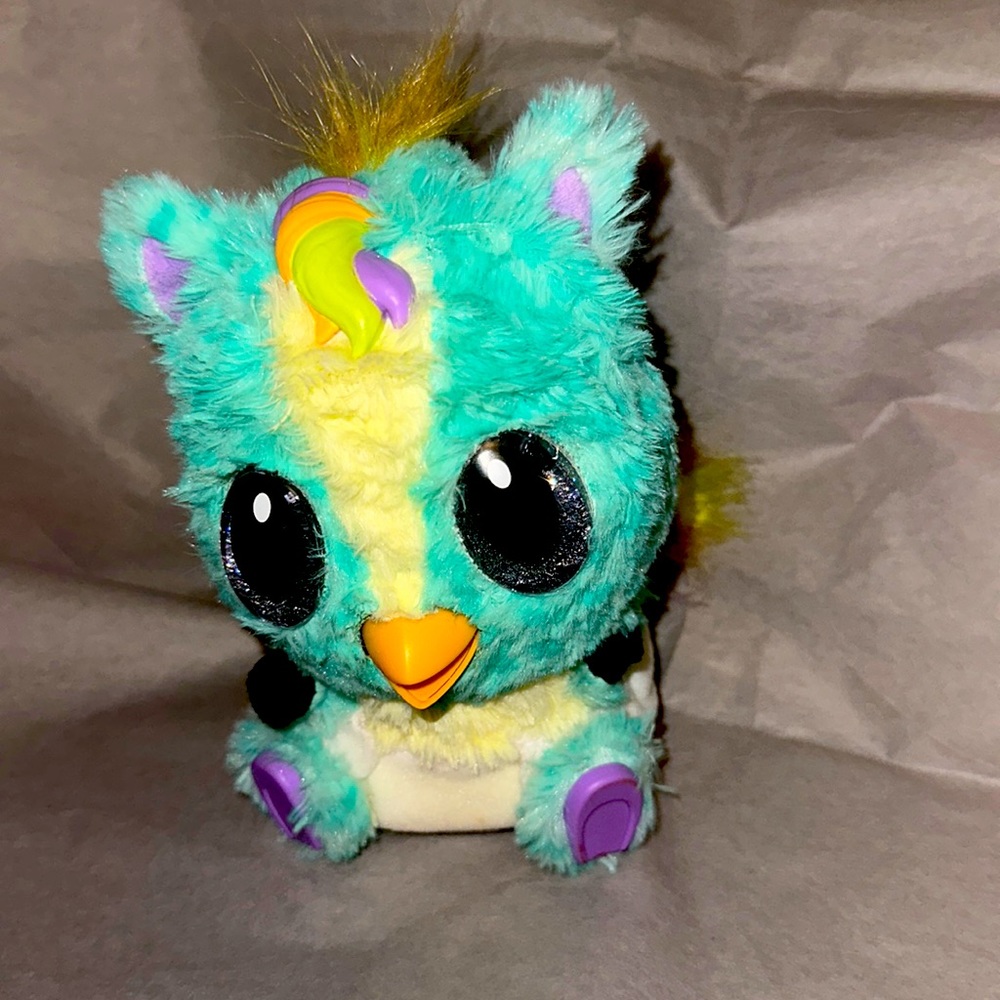 Hatchimals Hatchibabies Ponette Baby Owl Wing Interactive Spin Master Green